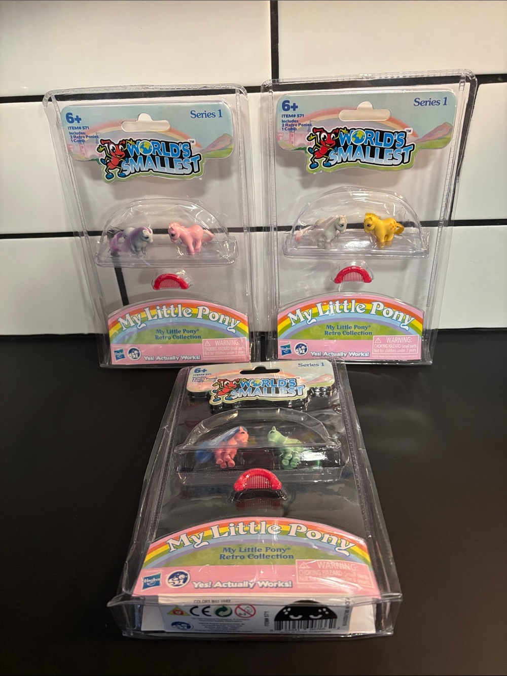 World's Smallest My Little Pony Retro
Collection Series 1 NWT COMPLETE Set